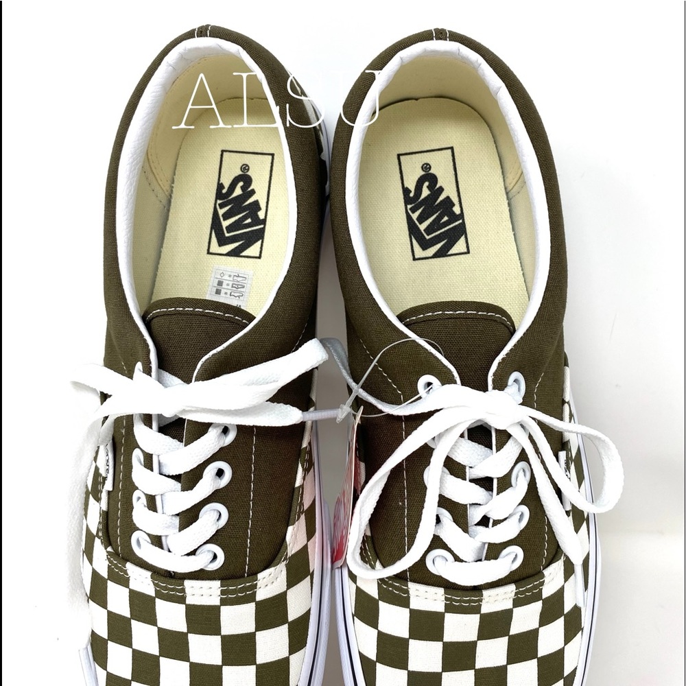 VANS 🔥SALE!🔥 Checkerboard Beech Dark Green White Low Sneaker Men’s VN0A4BV4VXI - Picture 6 of 11